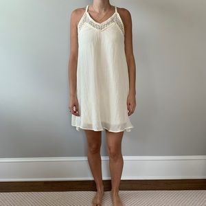 White flowy dress